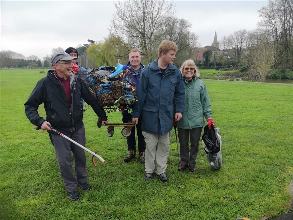 Cleaning up at Monkton Park, Chippenham